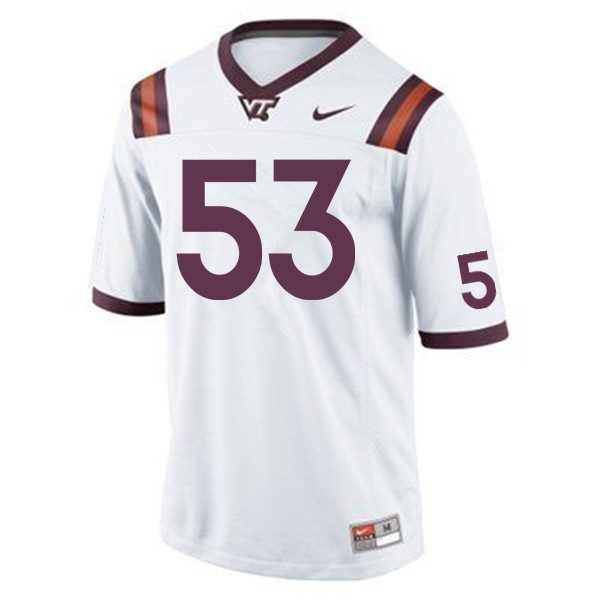 Men #53 Trent Young Virginia Tech Hokies College Football Jerseys Sale-Maroon